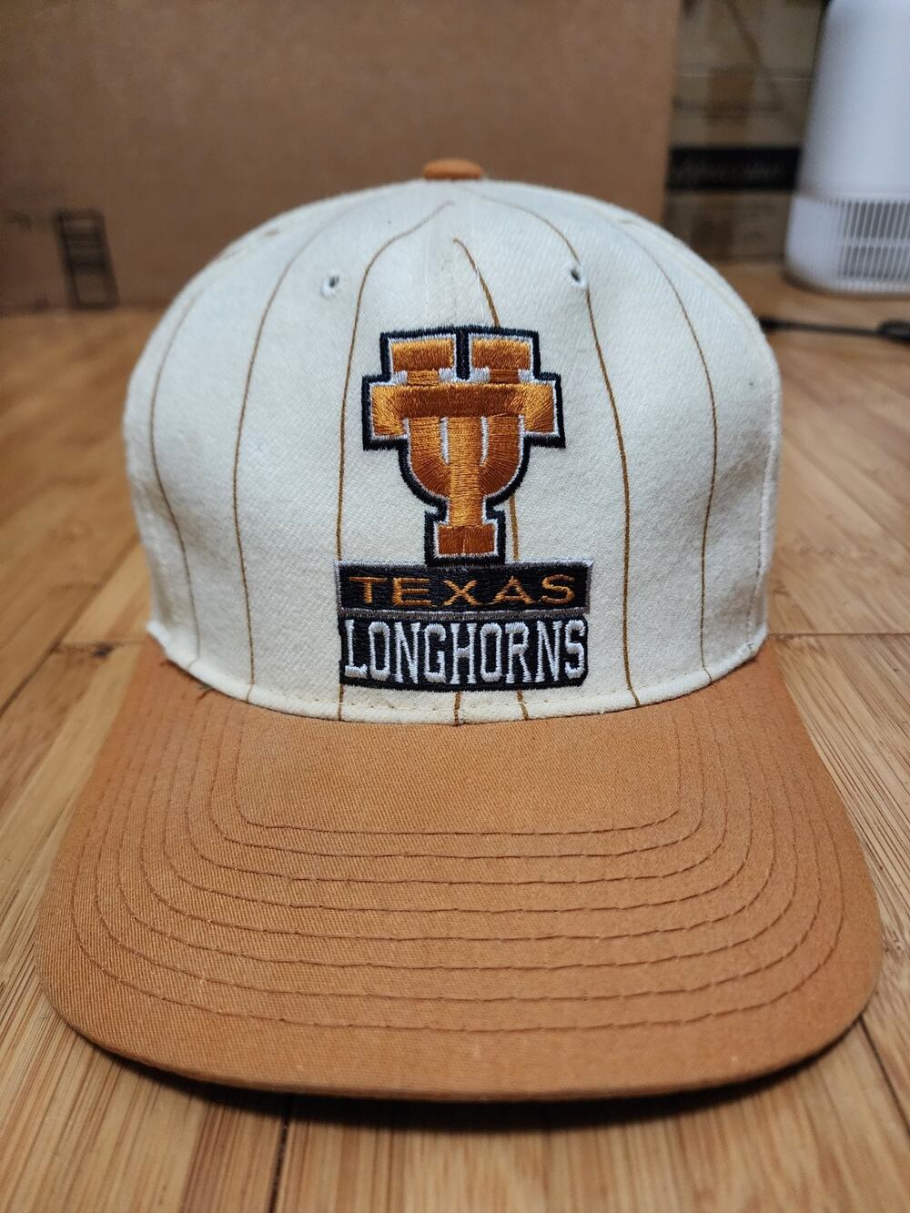 VTG Texas Longhorns Starter Wool Snapback Orange Emblem Adjustable Hat Cap NCAA